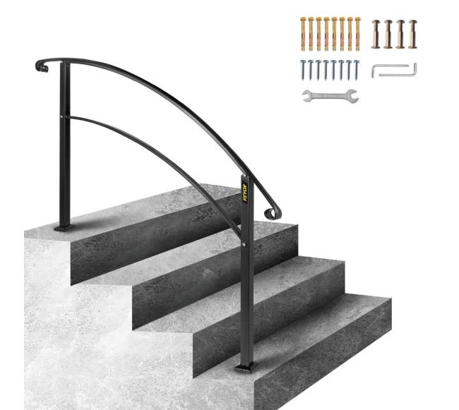 Reguliuojama laiptų turėklų perdanginė rankena 4 žingsniams8