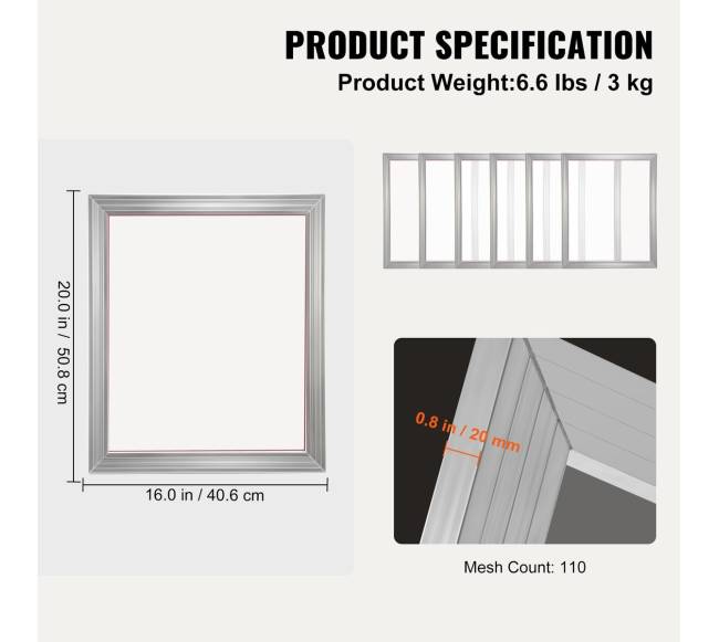 Šilkografijos rinkinys su aliuminio rėmu6