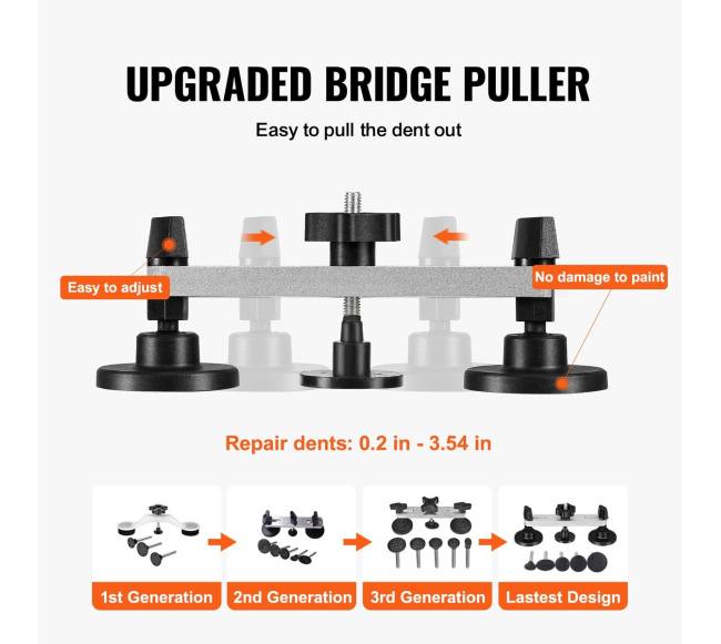 Automobilio kėbulo išlinkimų taisymo ir kėlimo komplektas3