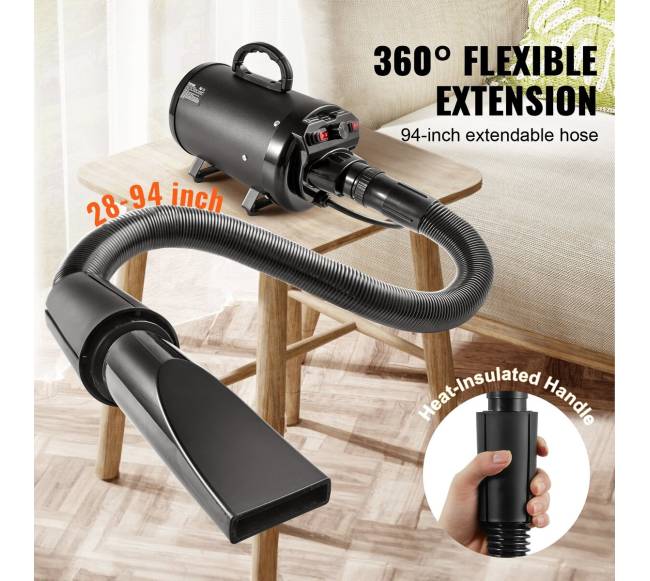 Šunų džiovintuvas, 2000W, 2.7 AG, juodas4