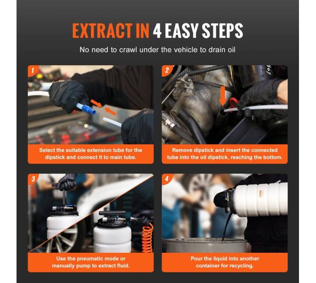 Skysčių ištraukiklis 15 litrų, automobiliams4