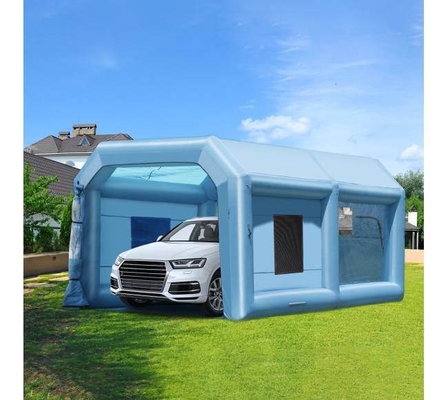 Pripučiamas dažymo paviljonas 6.4 x 4.1 m7