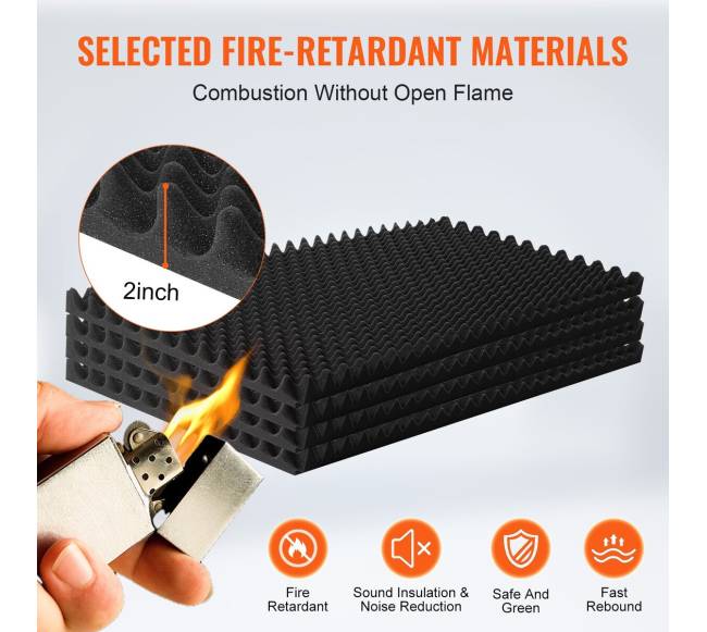 Aukštos kokybės akustinės putos, 4 vnt.2