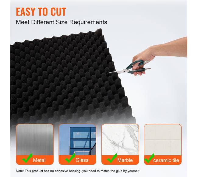 Aukštos kokybės akustinės putos, 4 vnt.3