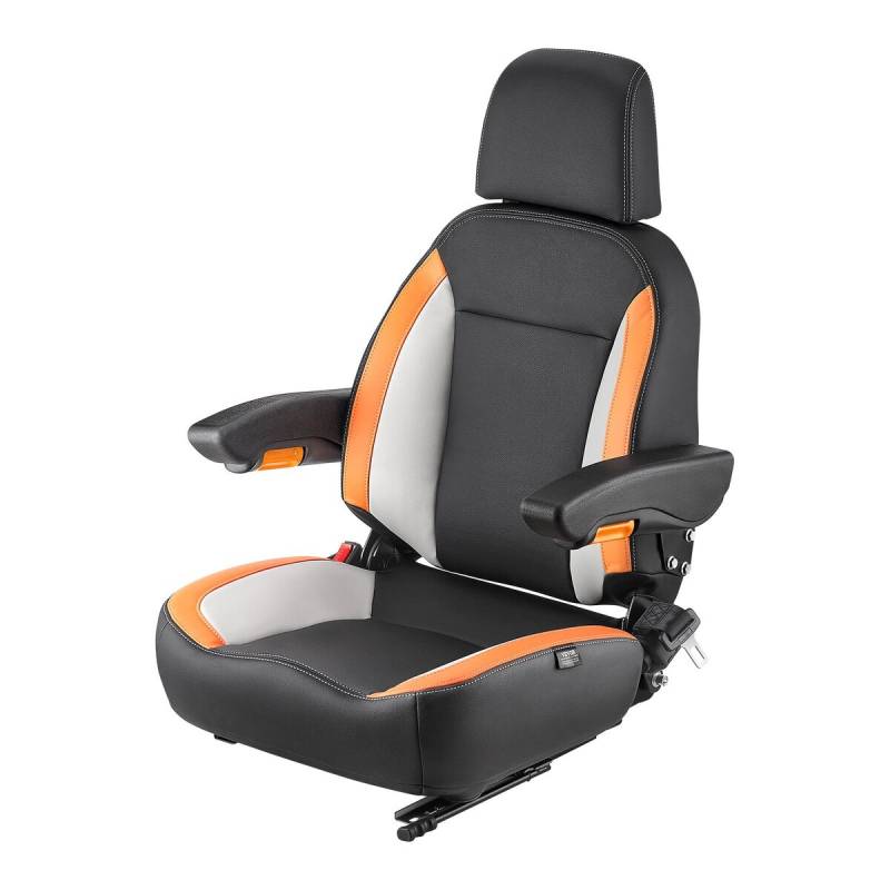 Šakinio krautuvo ir traktoriaus reguliuojama sėdynė0