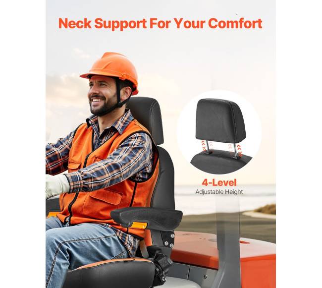 Šakinio krautuvo ir traktoriaus reguliuojama sėdynė3