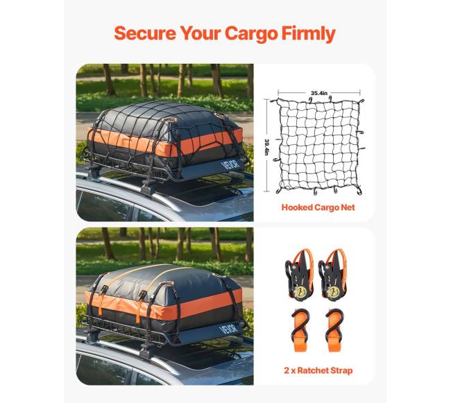 Stogo bagažinės krepšys 130 x 91 x 10.5 cm5