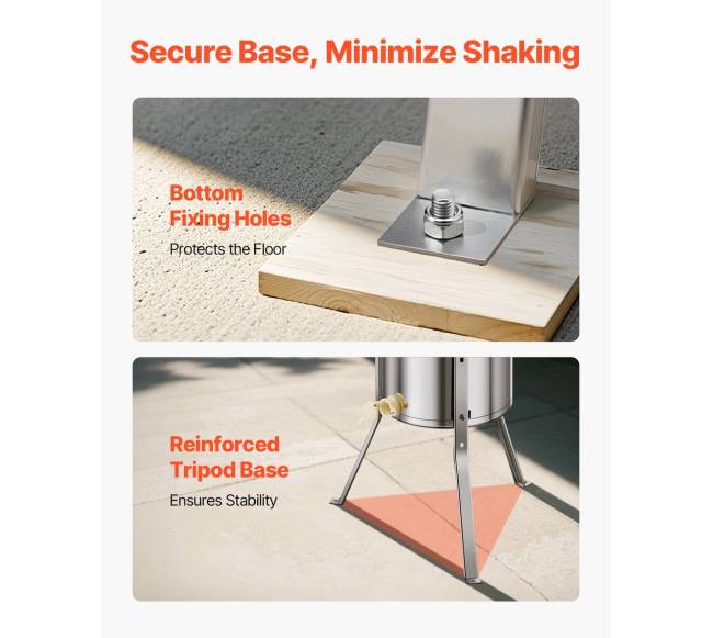 Elektrinis medaus ekstraktorius su 3 rėmais3