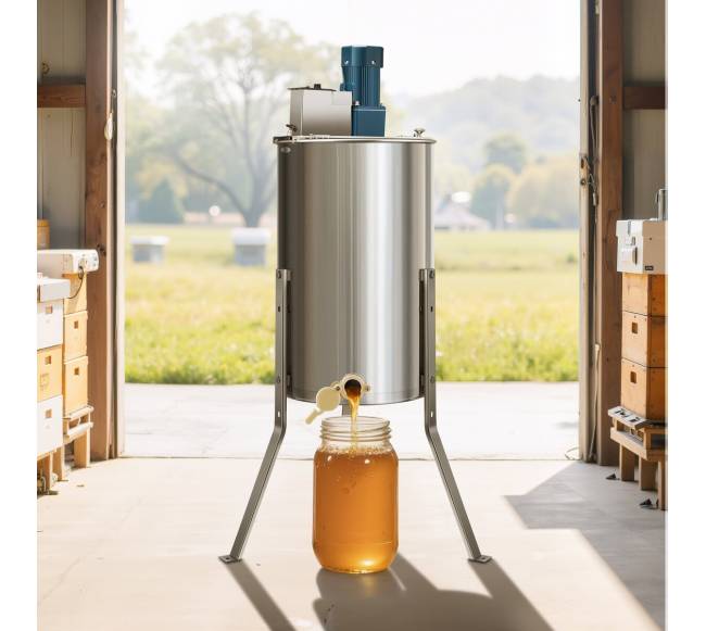 Elektrinis medaus ekstraktorius su 3 rėmais7