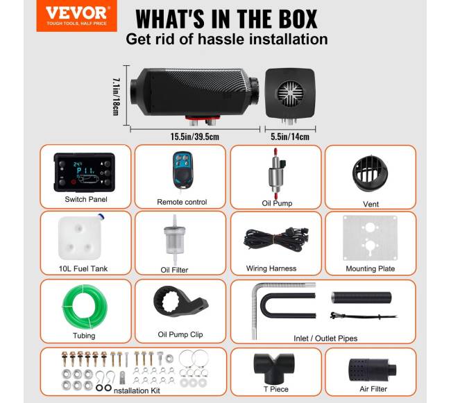 8 kW dyzelinis šildytuvas su nuotoliniu valdymu6