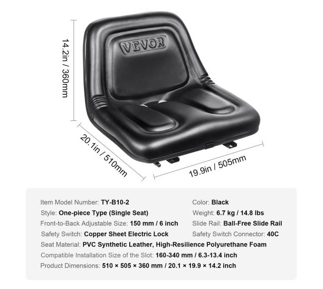 Universalios traktoriaus sėdynės su mikrojungikliu6
