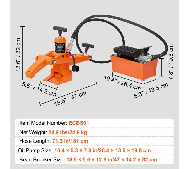 Hidraulinis padangų krašto nutraukėjas su pompa6