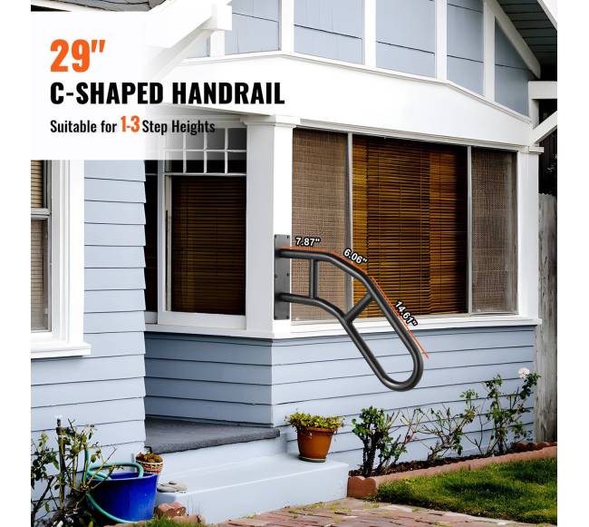 Lauko laiptų turėklai 1-3 laipteliams3