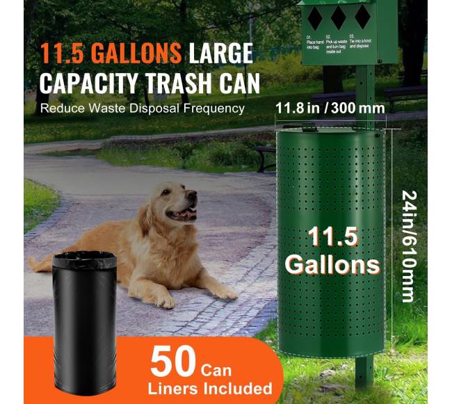 Šunų atliekų stotis su 600 maišelių3