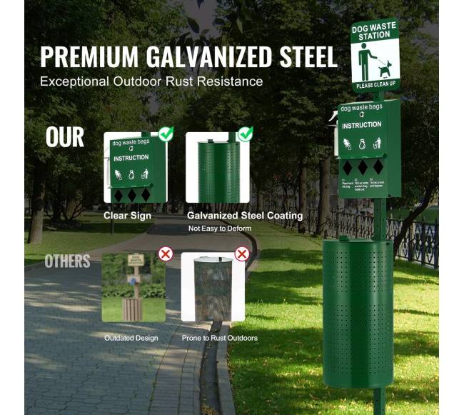 Šunų atliekų stotis su 600 maišelių5