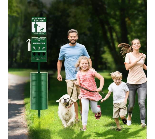 Šunų atliekų stotis su 600 maišelių7