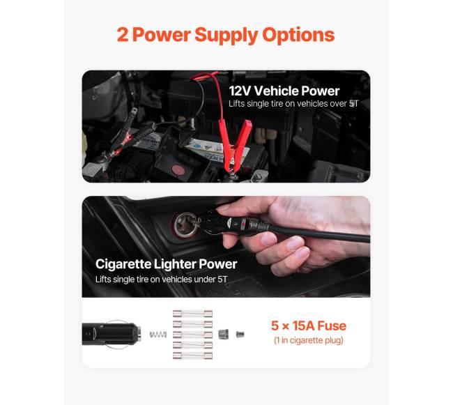 Elektrinis automobilių domkratas 5 tonų5