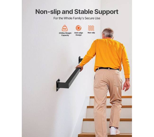 Sieninis turėklas juodas, 910 mm1