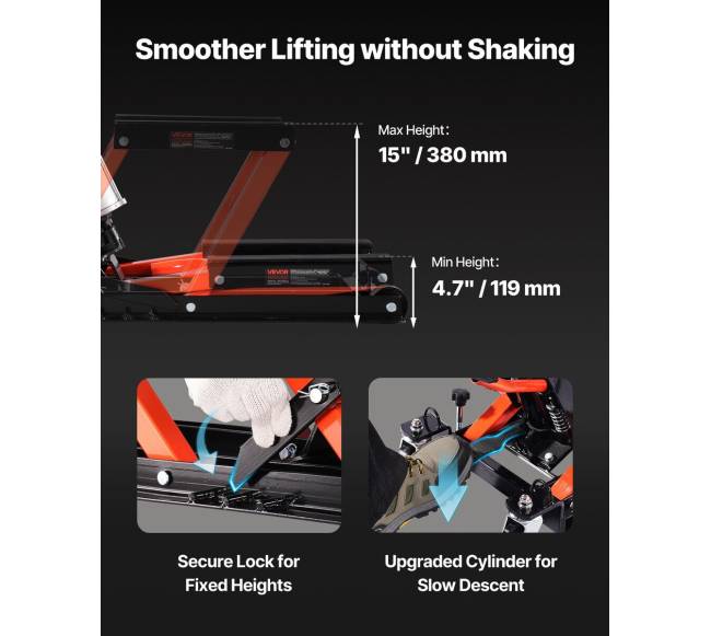 1500 kg hidraulinis ir pneumatinis motociklo keltuvas3