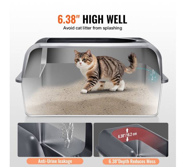 Gilus 15 cm kačių tualetas su filtru1