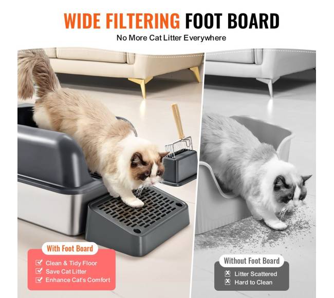 Gilus 15 cm kačių tualetas su filtru3