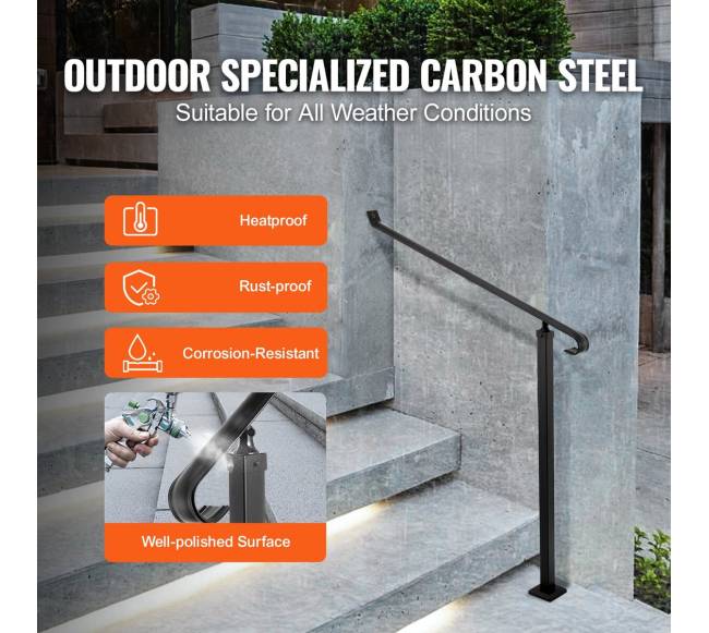 40 mm kalto geležies turėklai laipteliams2