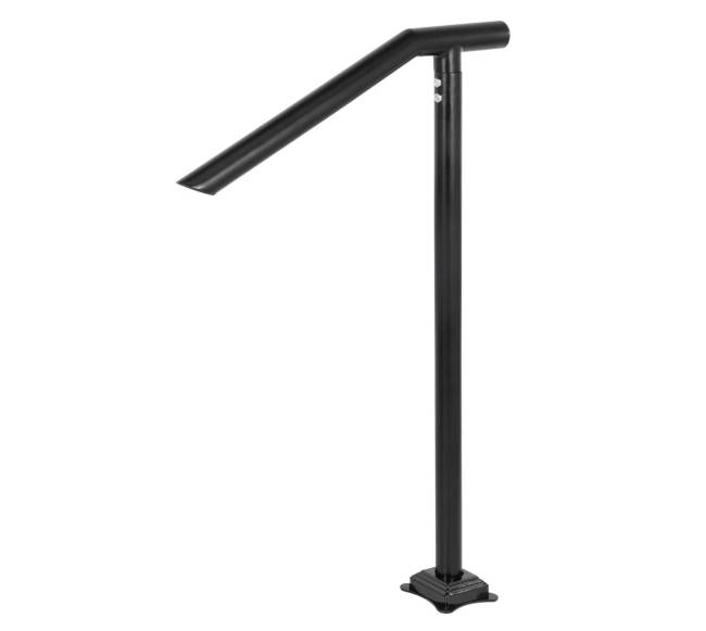 juodas plieninis turėklas 1-3 laipteliams0