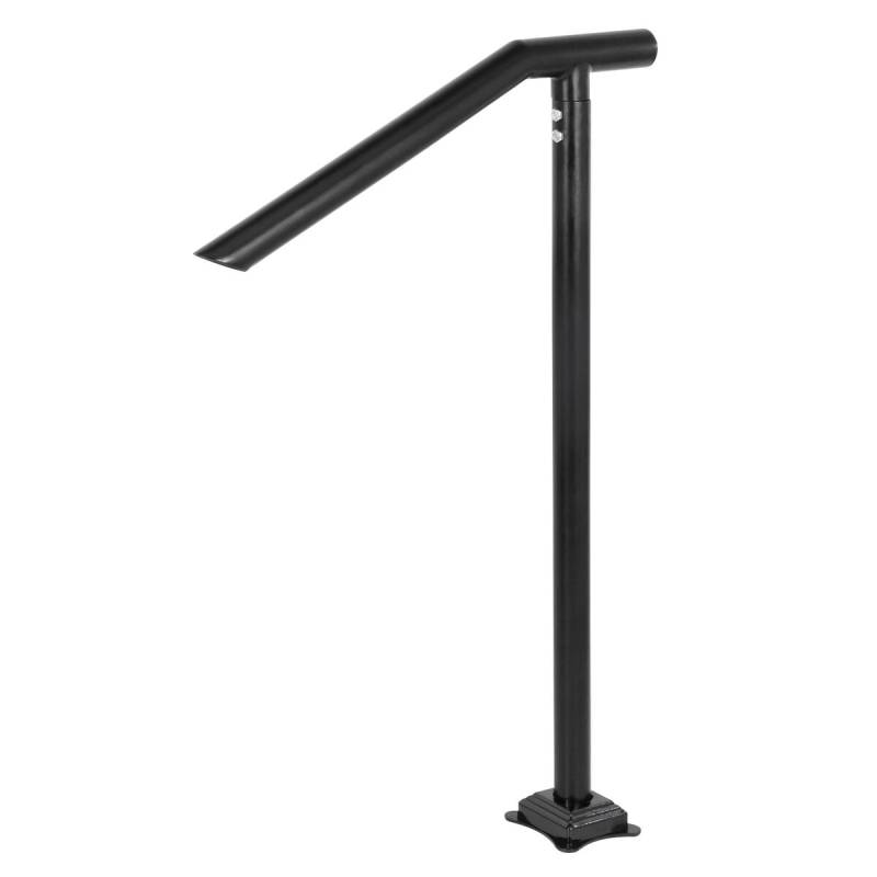 juodas plieninis turėklas 1-3 laipteliams0