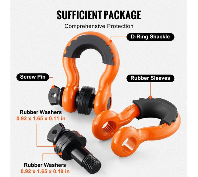 2 vienetai 34" D žiedo grandiklis su 78" sraigtiniu kaiščiu4