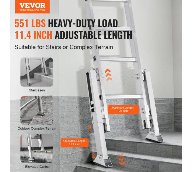 kopėčių lygintuvas, reguliuojamas 28,8 cm1