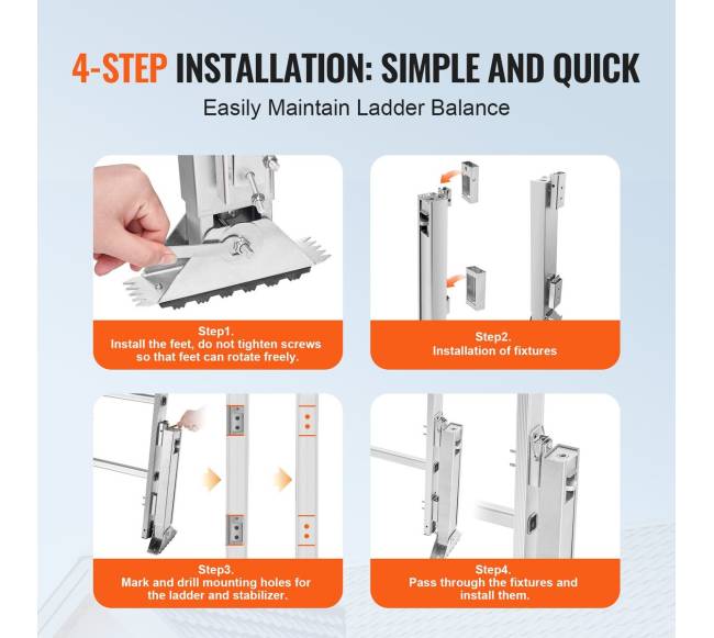 kopėčių lygintuvas, reguliuojamas 28,8 cm3