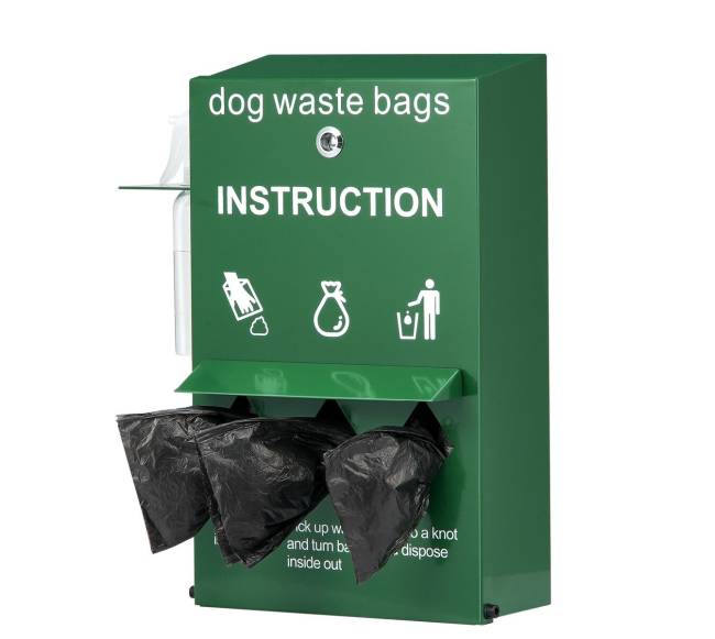 Šunų maišelių stotelė su 600 maišelių0