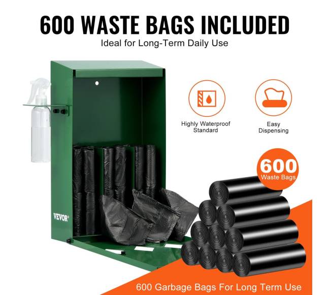 Šunų maišelių stotelė su 600 maišelių2