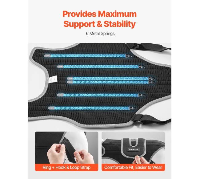 Reguliuojamas šuns nugaros diržas IVDD palengvinimui2