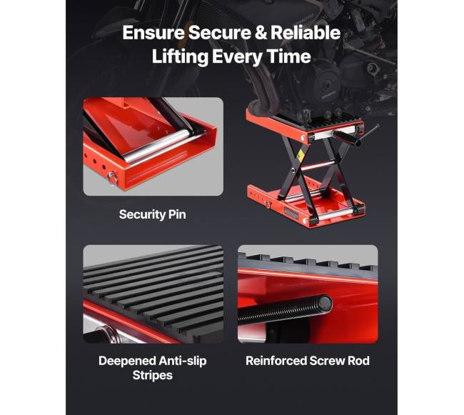 Motociklų žirklinis keltuvas 1200lbs platus denis3