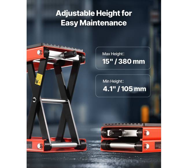 Motociklų žirklinis keltuvas 1200lbs platus denis4