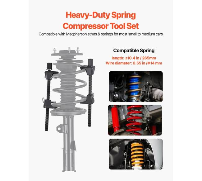 Statramsčio spyruoklės suspaudimo įrankis, 2 vnt.1