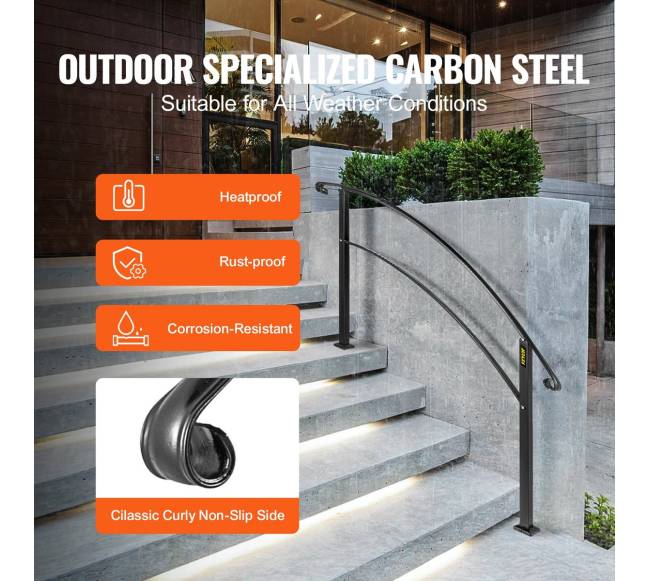 5 pėdų ilgis kalviškas turėklas lauko laiptams2