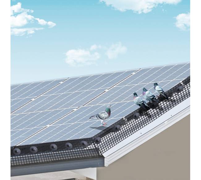 Saulės panelių paukščių apsauga su tvirtinimais7