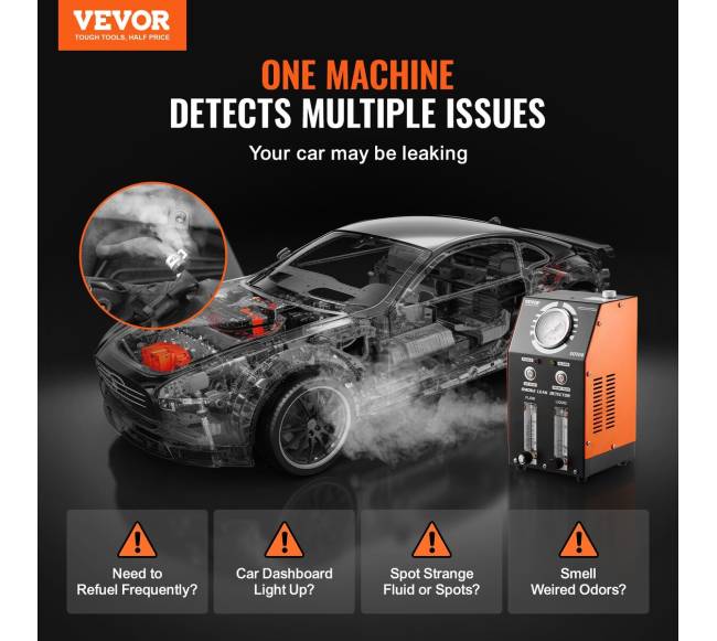 Automobilių dūmų mašina su vakuumo nuotėkio detektoriumi1