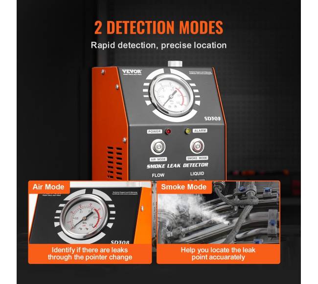 Automobilių dūmų mašina su vakuumo nuotėkio detektoriumi3