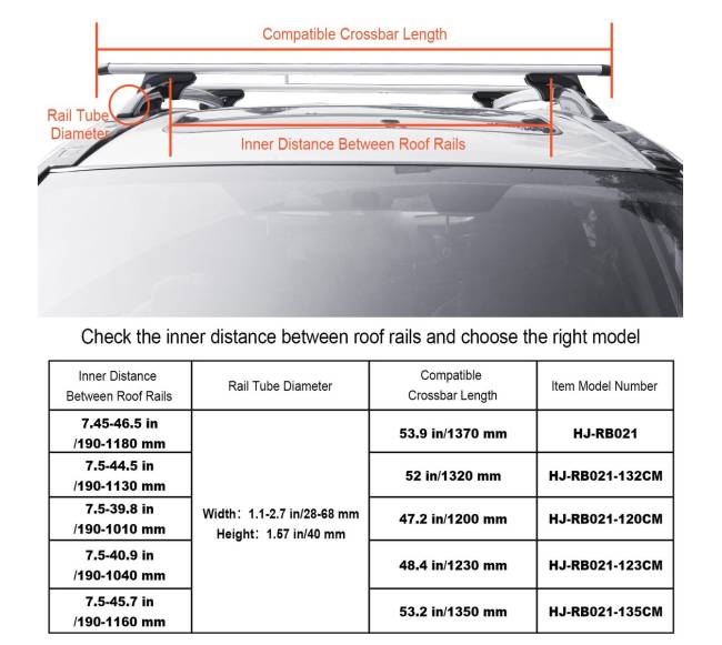 Universalios stogo bagažinės skersinis 123 cm ilgio2
