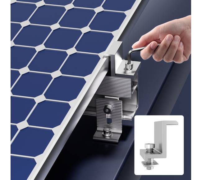 Saulės baterijų tvirtinimo laikikliai stogams7