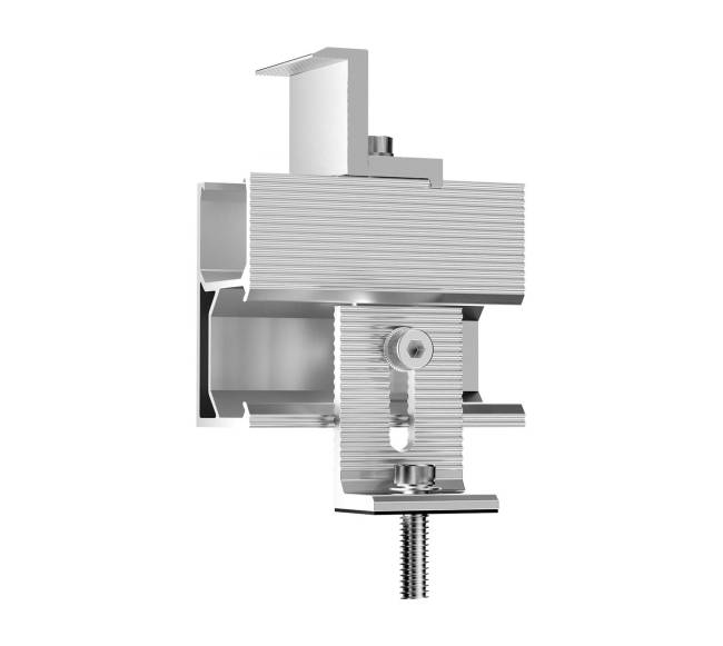 Saulės panelių tvirtinimo laikikliai stogams0
