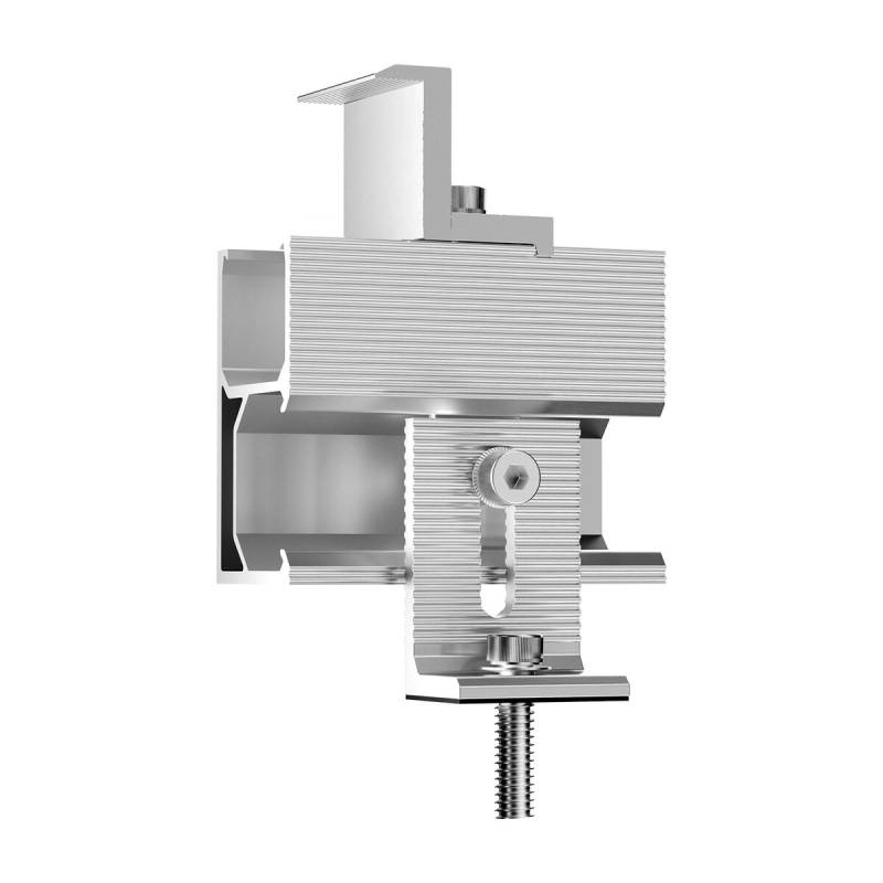 Saulės panelių tvirtinimo laikikliai stogams0