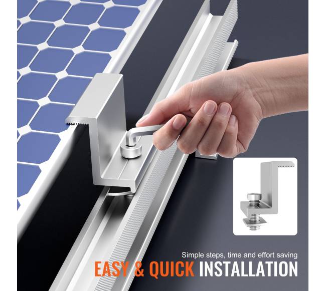 Saulės panelių tvirtinimo laikikliai stogams3