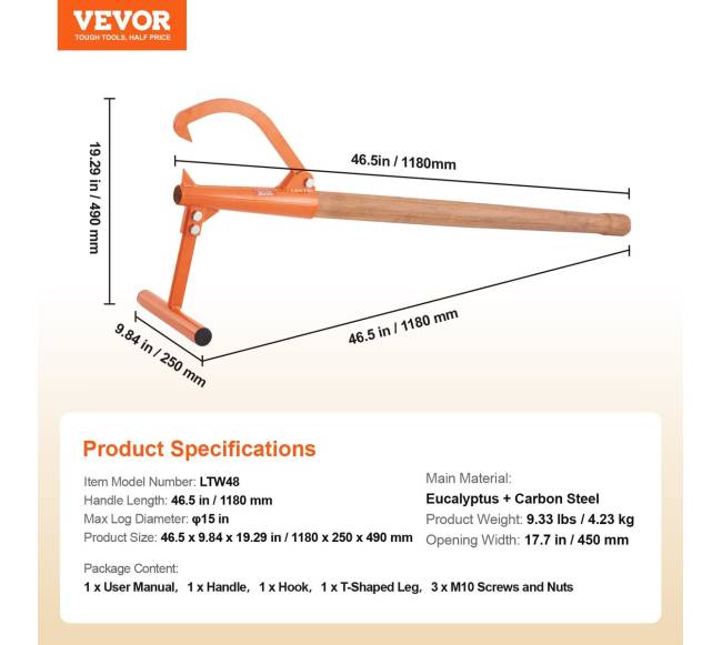 Medienos keltuvas 118 cm, iki 38 cm rąstams6
