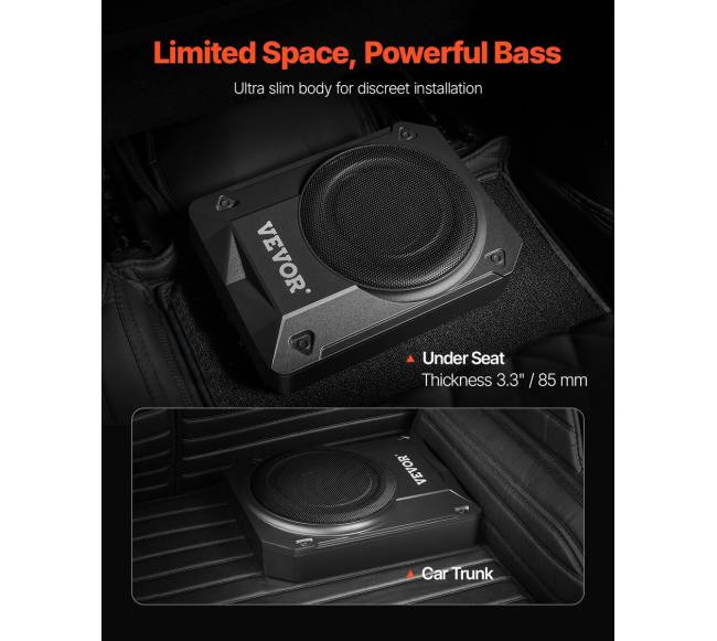 10 colių po sėdyne automobilio žemų dažnių garsiakalbis1