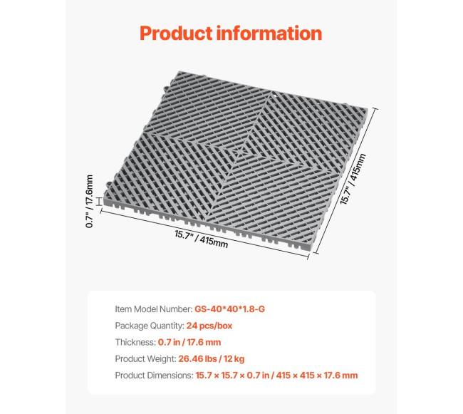 Tinklelis modulinė drenažo grindų plytelė6