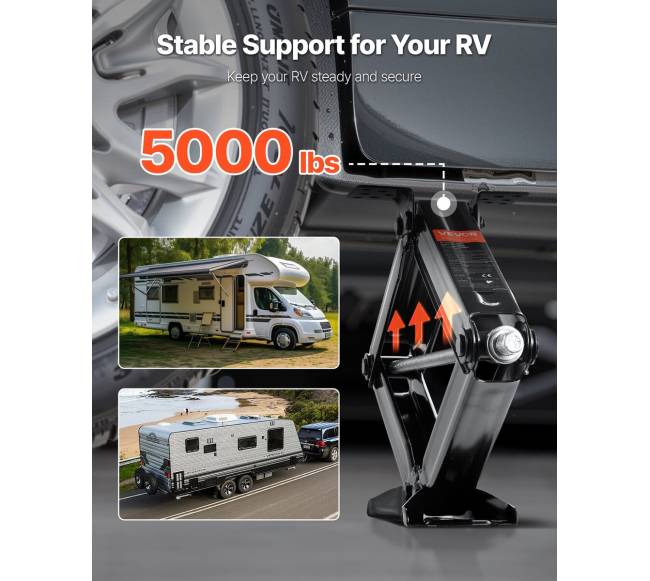 RV žirklinės domkratai 2268 kg 23.4 in1